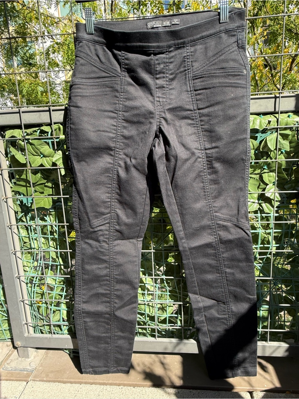 Prana Women's Black Skinny Moto-Style Jeans